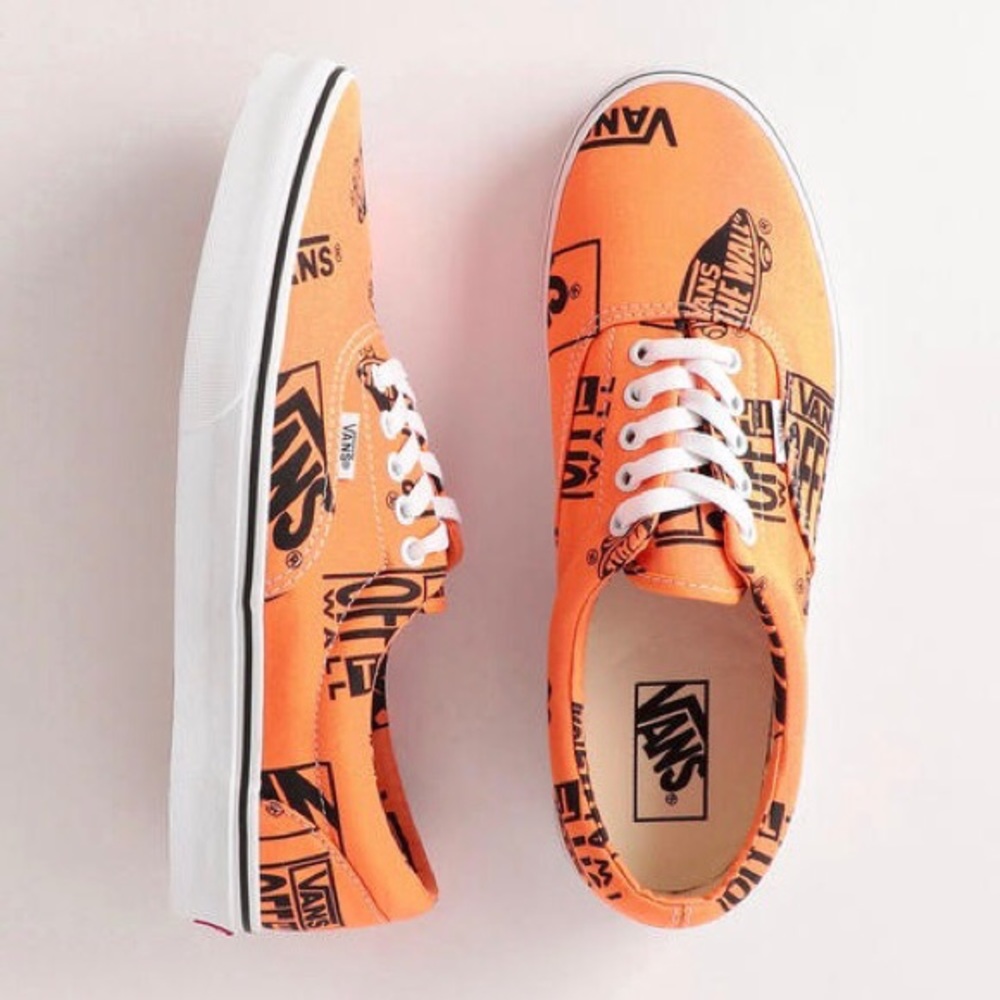 Vans Era Logo Mix shoes Tangerine Black